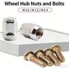 Premium M10 Lug Nut Motorcycle Wheel Screws Heavy Duty M10x1 25 Splines Lug Bolt for Go Kart Bike & Utility Vehicle