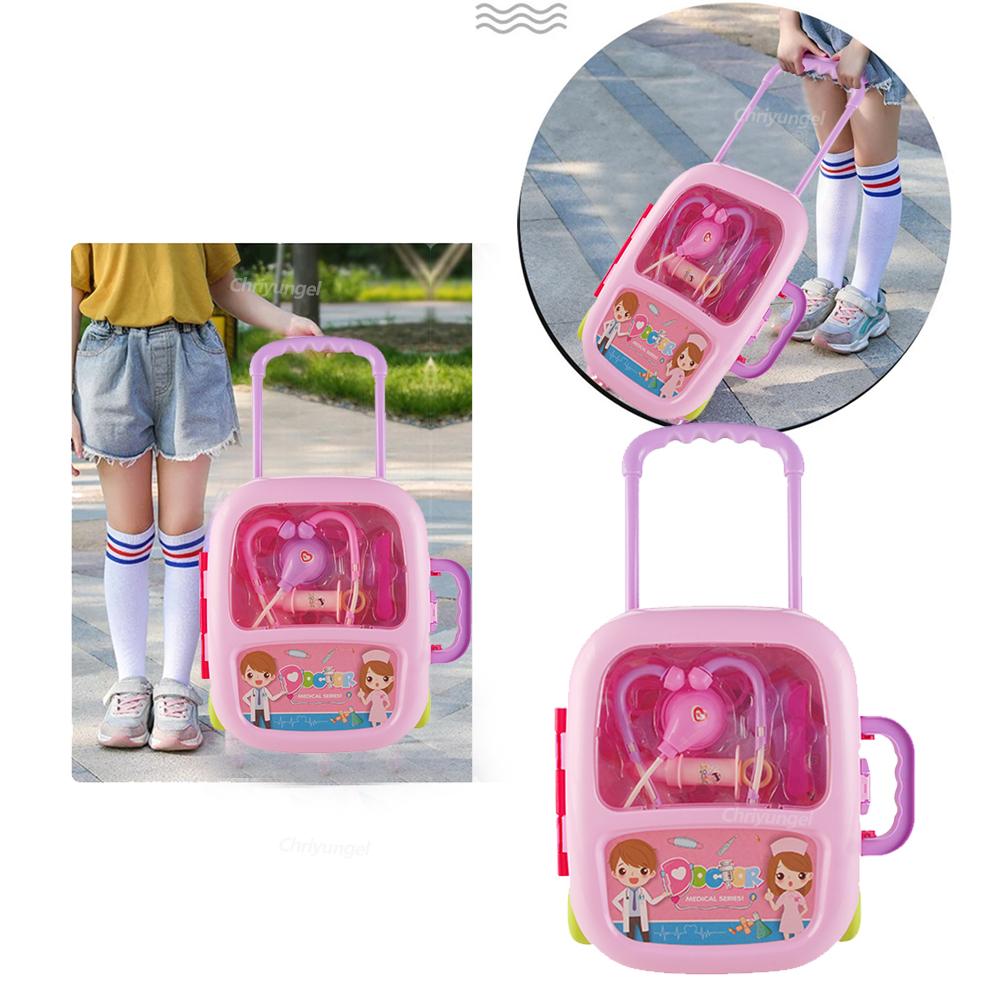 Doctor Play Set Doctor Toys for Kids Pretend Play Medical Tool Toy with Portable Suitcase Educational Toy Gift for Boy Girl