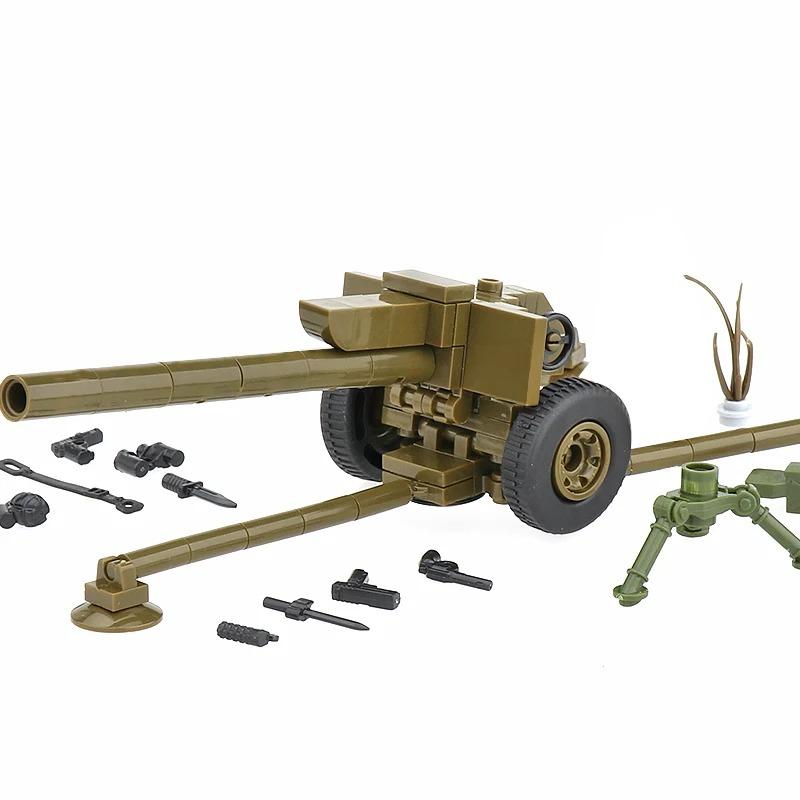 WWW2 Military Building Block 88mm Flak Gun Cannon  Weapons Figure Soldier Machine Gun Mecha Infantry Artillery Mortar Toys K053