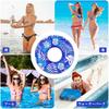 MoKo Adult Inflatable Ring, O-shaped, with Handle, PVC, 42cm Inner Diameter107cm Outer Diameter, Suitable for 80-100kg Weight, Bath, Water Play,