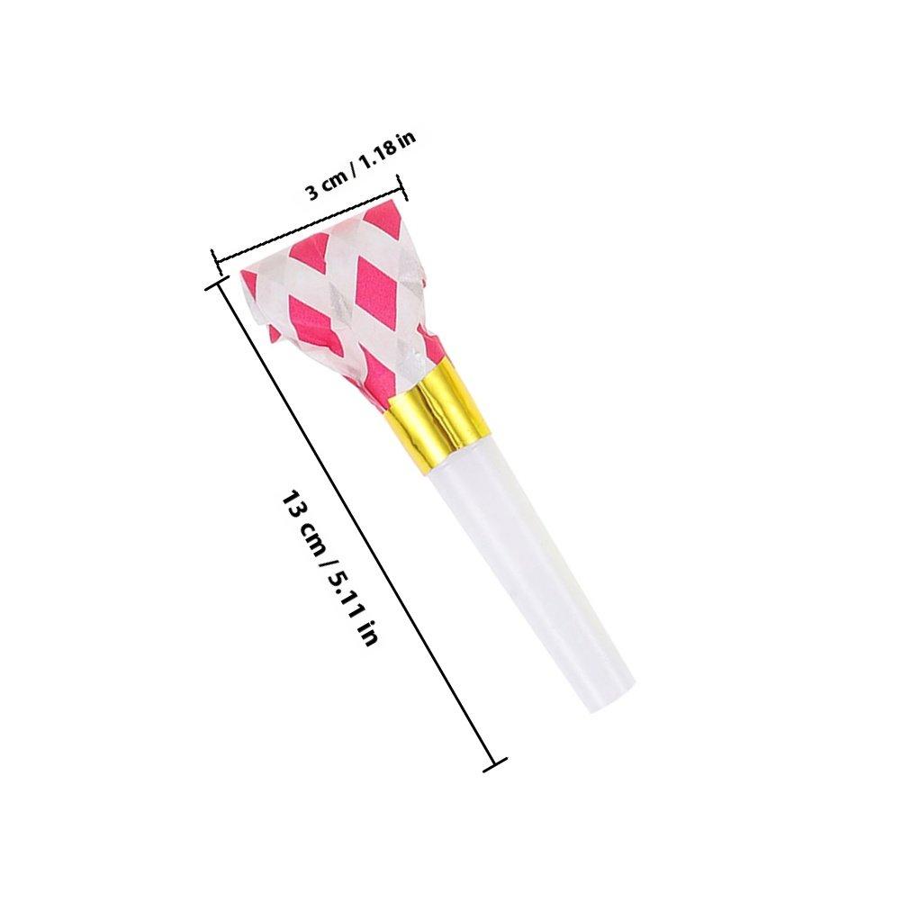 

20Pcs Funny Party Noise Makers Blowers Noisemaker Blowouts Party Horns Whistles for Celebrations Festivals Parties Sporting 13X3X2CM