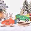 New Styles, Easter, Wooden Crafts, Rabbit Carrot Cart, Easter Rabbit Riding Bike, Wooden, Decorative Ornaments