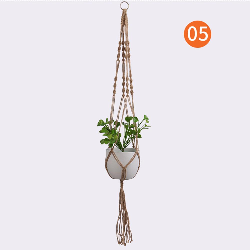 Handwoven Macrame Plant Hangers Boho Wall Mounted Flower Pot Holders for Indoor Outdoor Hanging Basket Garden Decor