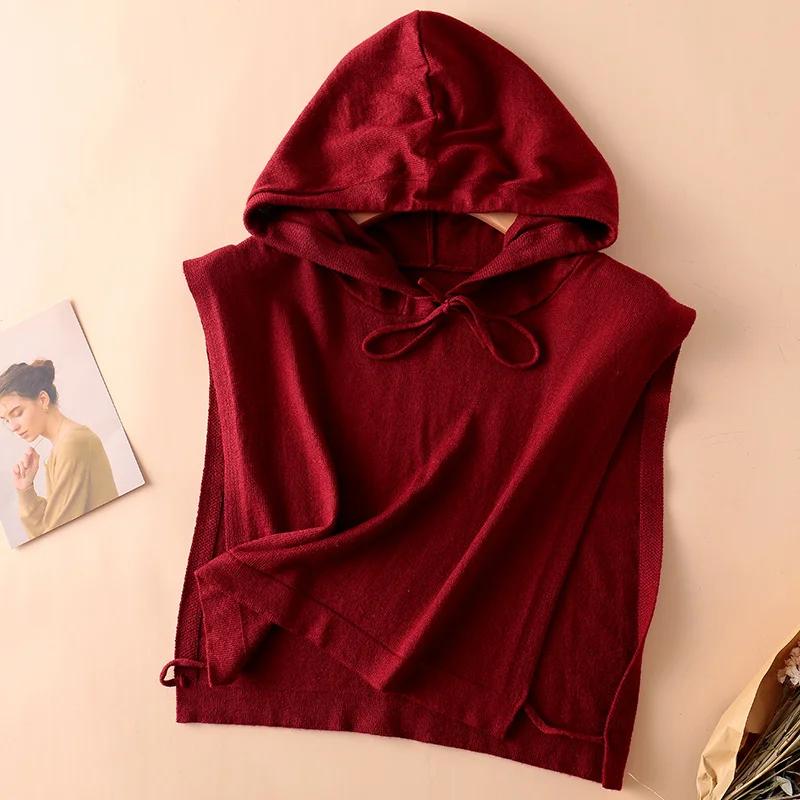 Women Wool Detachable Collar Fake Neck Mock Hooded Solid Color False Sweater Ladies Turtleneck Neckwear Clothing Accessories