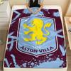 Villa Logo Print FlAannel Blanket, High Quality Comfortable for All Seasons, Home Decor, Warmth and Comfort