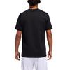 Adidas T Shirts Men's Black Crew Neck Moderate Straight Fit GE4486