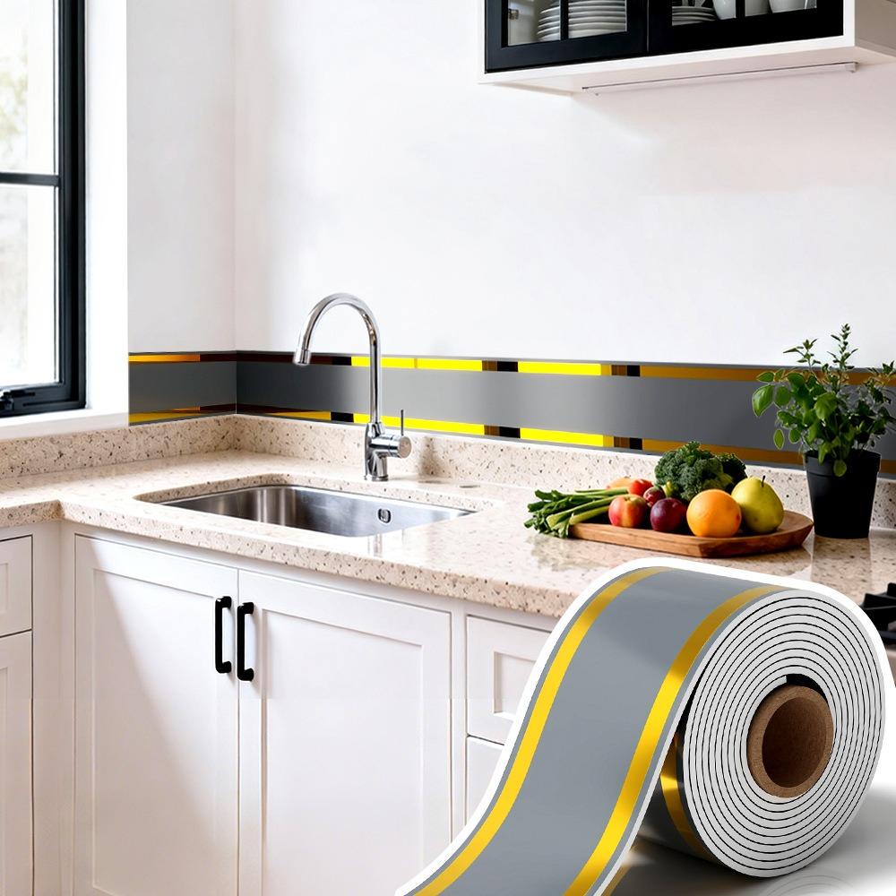 Waterproof Wall Border Flexible Baseboard Trim Border Decorative Strip Living Room