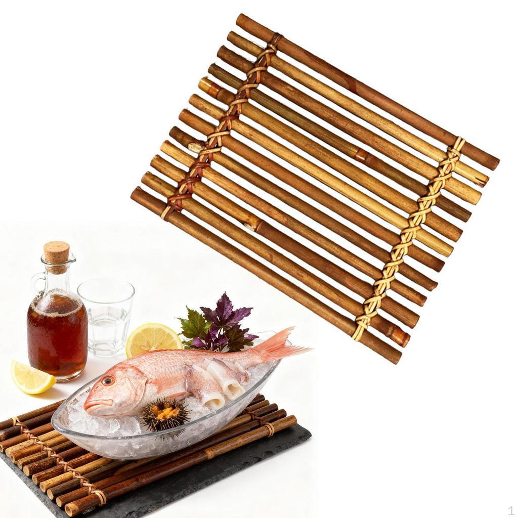 Sushi Serving Tray Dish BBQ Seafood Sashimi Holder Japanese Plate for Desserts