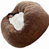 Home Sponge Bed Bean Bag Chair Cover Slipcover Double Bedroom Balcony Large Couch Round Soft Fluffy  Cover No Fillings