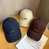 American Retro Letter Baseball Cap With Sunshade For Casual Outings