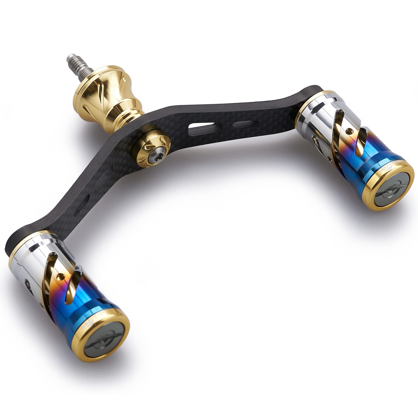 

Рукоятка катушки HEIGHTEN 90 мм с ручкой 16 мм Shimano Daiwa Универсальная карбоновая рукоятка из углеволокна для спиннинговых катушек Серия Vortex 1.5K (Золото) (503) золотой