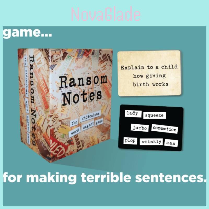 Ransom Notes And The First Card Set For Party And Group Interaction Activities