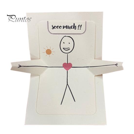 

1/2/3 шт. Романтическая поздравительная открытка «Я люблю тебя», всплывающая 3D-открытка на годовщину, открытка-сюрприз для парня и девушки 1pc