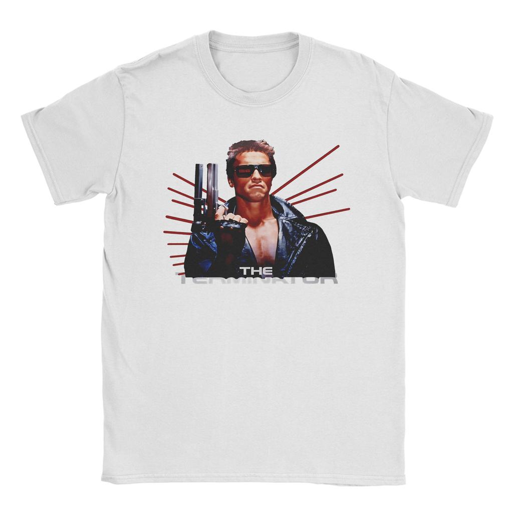 Movie Terminators Cotton T-Shirt For Men Summer Aesthetic T-Shirts Crew Neck Harajuku Tee Shirt Oversized Design Tops