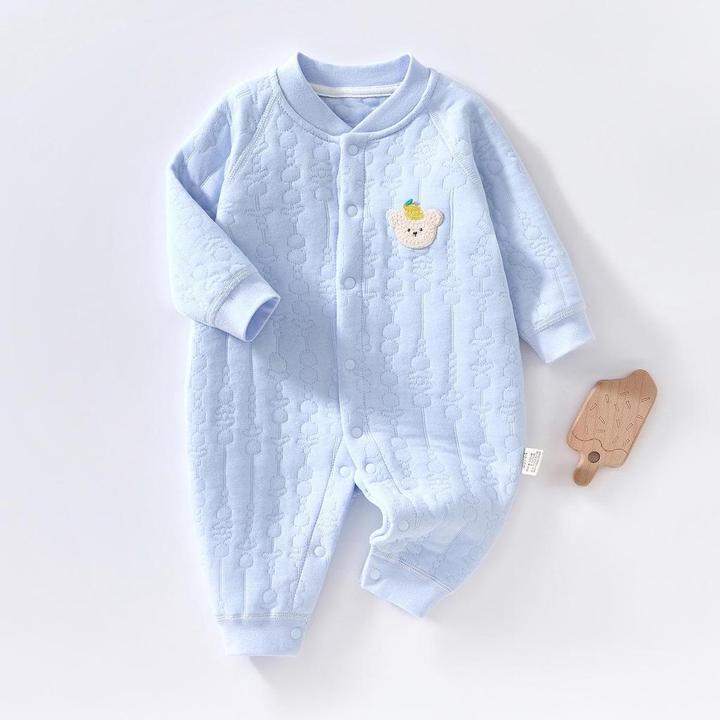 Unisex Winter Jumpsuit: Thick Cotton-Padded Baby Romper for Autumn & Winter