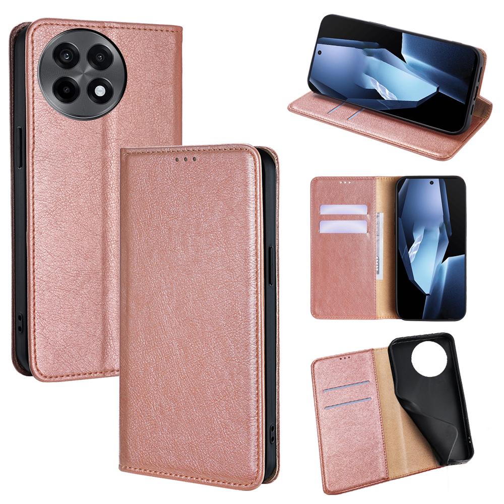 For OnePlus Ace 5 5G/5 Pro 5G Case Wallet PU Leather Magnetic Auto-Absorbed Phone Cover