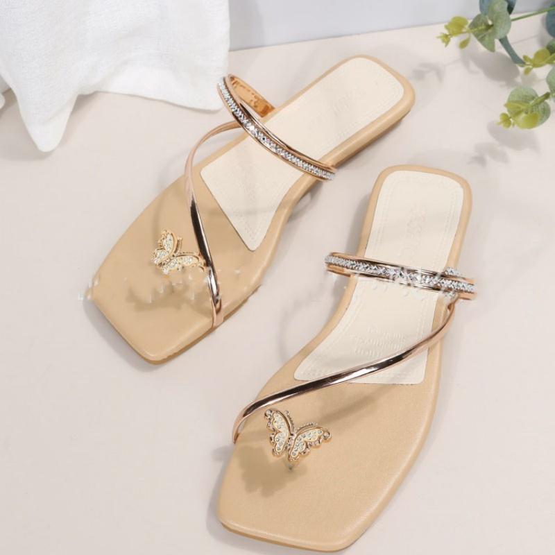 Butterfly Clip Toe Slippers
