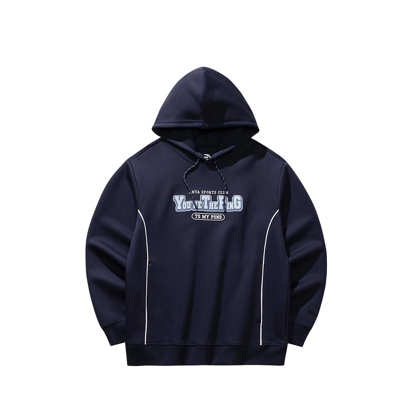 

Anta Retro Lifestyle Series Hooded Sweatshirt Spring 2026 Men sweatshirt Zeus-Blue 152618726-3 2XL