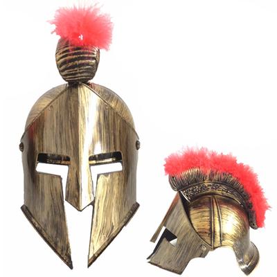 Středověký rytíř Gladiátor Sparťan Římský válečník Řecký kostým Helma Pokrývka hlavy Doplněk pro Halloween Cosplay Oblečení Rekvizita
