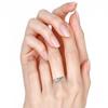 Classic Square Zircon Engagement Ring for Women, 925 Silver Plated Elegant Jewelry, Perfect Anniversary & Party Gift