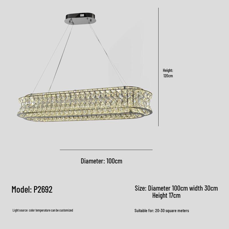 High-End Italian Crystal Chandelier for Living Room, Bedroom, or Restaurant