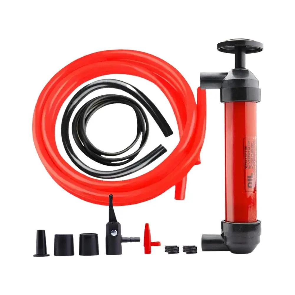 Car Oil Pump Pumping Oil And Gas With Siphon Pipe Hand Extractor Oil Inflatable Syringe Pump Gun Sucking Vacuum Manual Pipe R3N0
