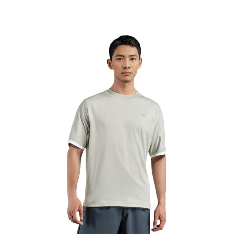 New Balance T Shirt Men's Green AMT42314-OVN