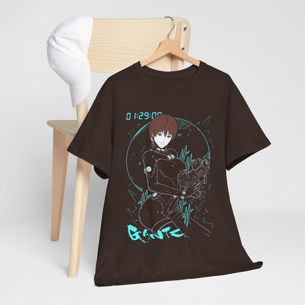 Misato Asuka Tshirt Neon Genesis Evangelion Kawai Anime Black Shirt All Size M