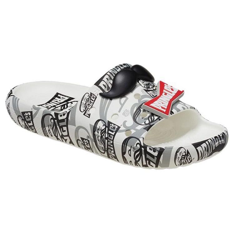 Crocs Pringles X Classic Slide V2 Heritage Pringles Print Unisex Sneakers White Black 209692-066