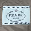 PRADA Domestic regular 29E117 fur-lined triangle logo down jacket coat 40 grayUsed