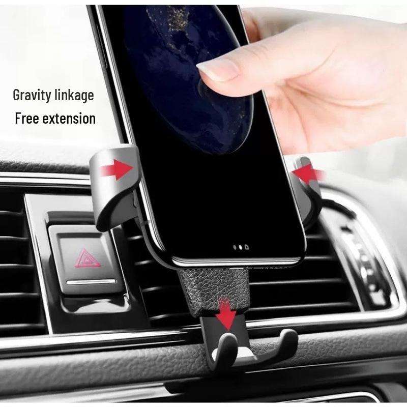 Multifunctional Gravity Car Phone Holder for Air Vent Navigation