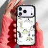 Lustiges Dinosaurier-Muster Dino Handyhülle für iPhone 17 16 15 14 13 Pro Max Rückabdeckung für 12 11 Pro Hülle