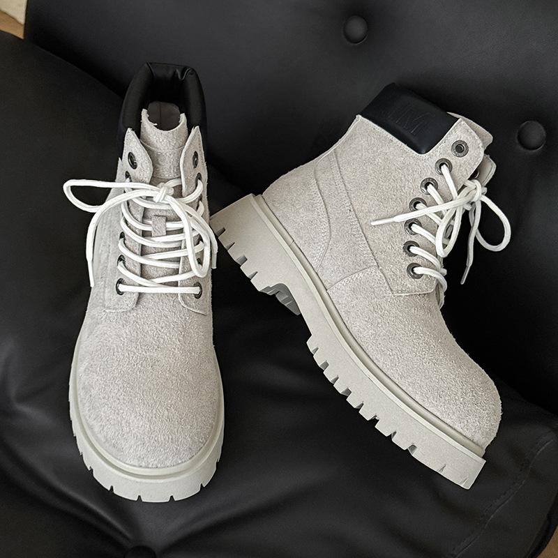 Großer Kopf Outdoor High-Top Wüstenstiefel Martin Stiefel Erhöhende Plateau-Schuhe Zeigen Orgasmus Lokomotive Stiefel