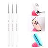 3 Pcs Gel Pen Brush Nail Art Brush Pen Dotting Drawing Paint Salon Tool Set