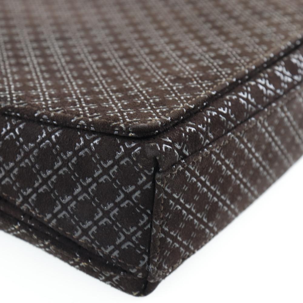 Salvatore Ferragamo ChainShoulder Shoulder Bag AQ-21 8761 Brown Brown/SilverHardware Leather Women Used