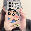 C-Crayon S-ShinChan Phone Cover Case for Samsung Galaxy S26 S20 Plus S21 S24 Note 20 Ultra 10 S23 Ultra S22 FE S25 Edge