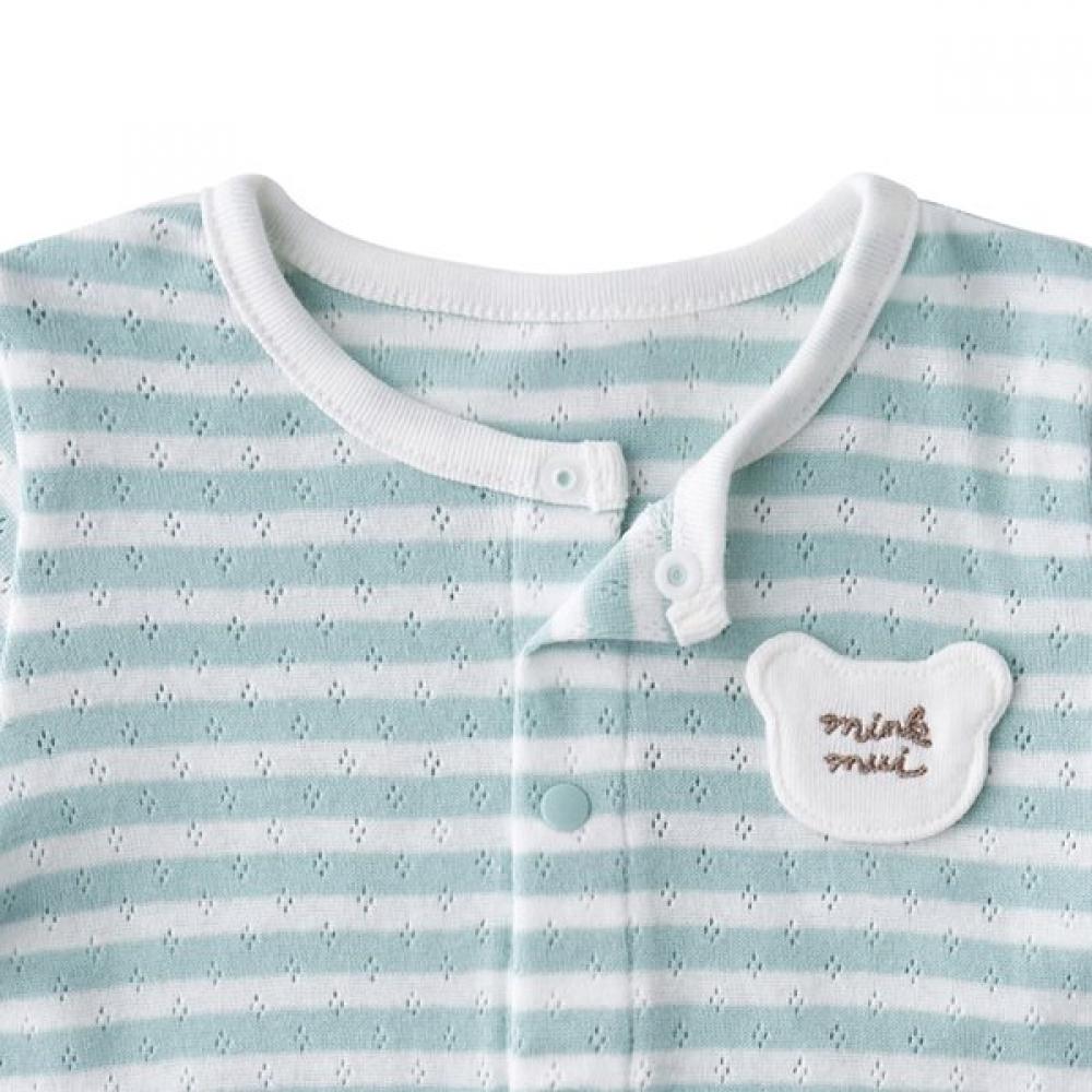 Mink Mui 2026 Ss Dárek k narození Mn Mumu Pruhovaný Základní žebrovaný set kalhot 36170 054 01 36114 810 03