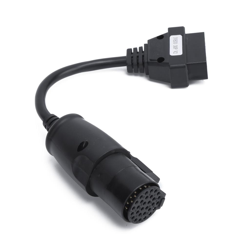 OBD2 30Pin?16Pin Diagnostic Cable Adapter 250mm9.8in Length Replacement for IVECO Trucks