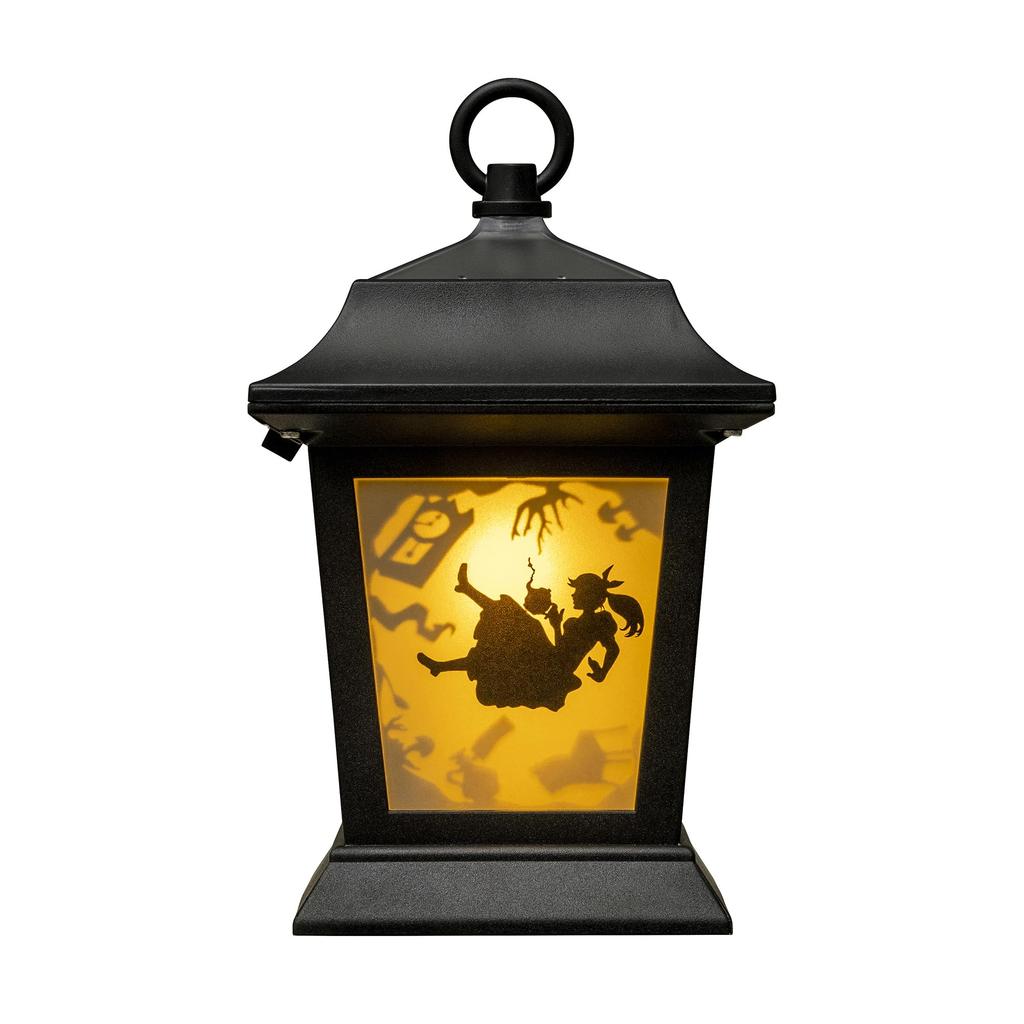 Takasho Solar Light Outdoor Alice Silhouette Lantern Black Garden Light Outdoor Indirect Lighting Waterproof Alice in Wonderland Resin/Glass/Steel TA-