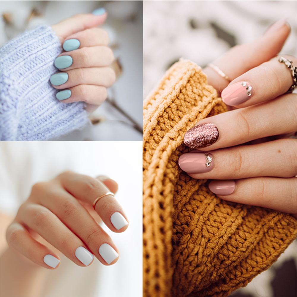 PHOENIXY Gel Nail Polish Set 8PCS Colorful Hybrid Gel Polish Kit for Manicure Soak Off Need Base and Top LED Lamp Nail Art