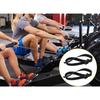 1 Pair Of Adjustable Rowing Exercise Machine Foot Straps Replacement Straps Polyester Webbing With Buckles For Gym Home