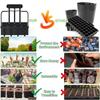 4 Cell Upgraded Soil Block Maker with Comfortable Handle Handheld Soil Blocking Tool for  Starting Gardening