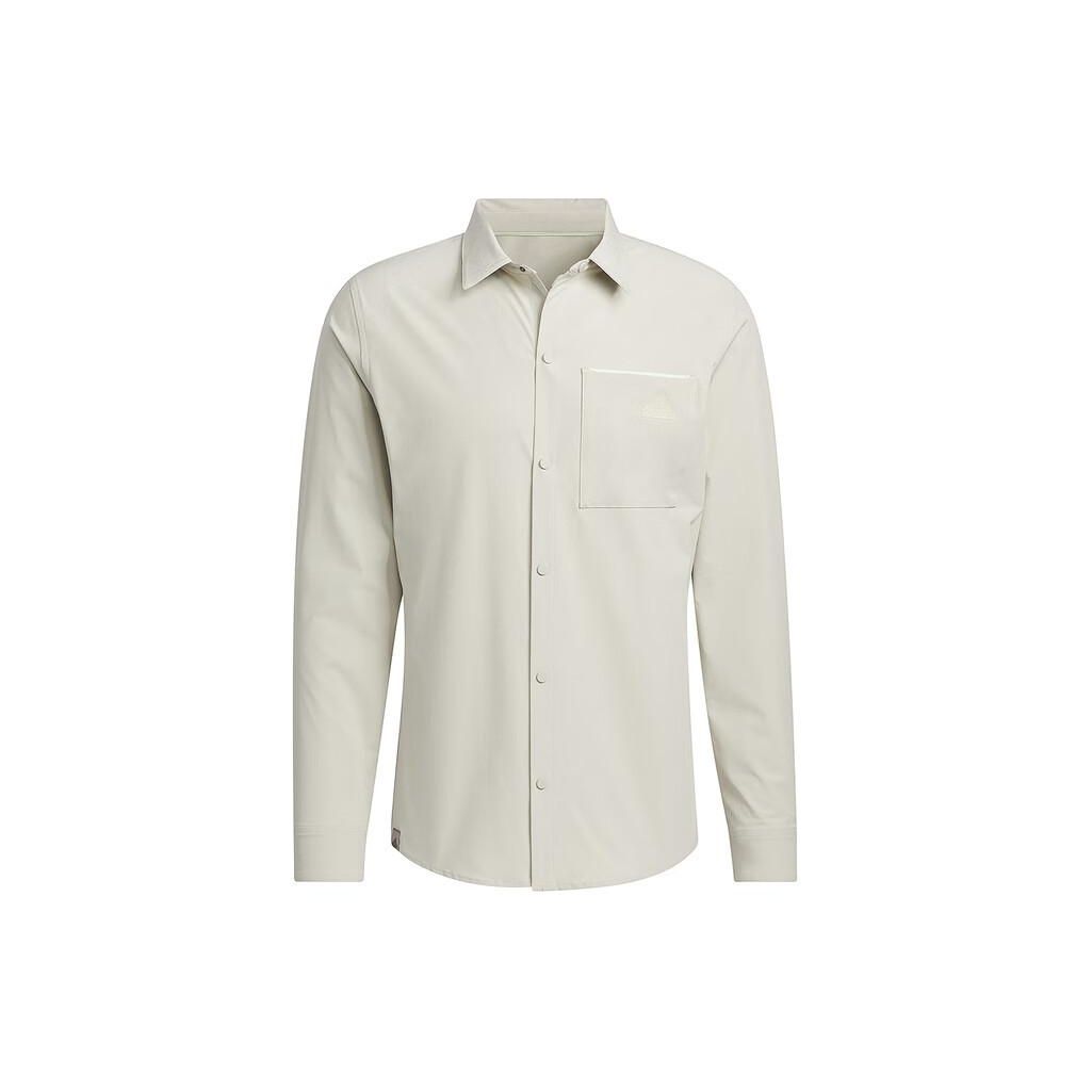 

Adidas Casual Pocket Long Sleeve Shirt Beige Men s JE8598 M