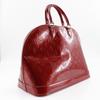 Louis Vuitton Alma GM Handbag M93596 Pomdamul Red Vernis Women Used