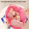Beach Mesh Bag Large Capacity with Reinforced Bottom Tote Holds Wet Swimsuits Foldable Travel