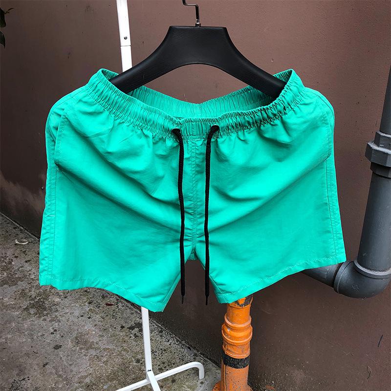 

Мужские быстросохнущие пляжные шорты цвета карамели - модная спортивная одежда свободного кроя L