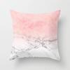 New Sofa Pillowcase, Marble Pattern Peach Leather Velvet Material Pillowcase, Soft