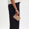 Coach Corner Zip Wristlet Gold Taupe