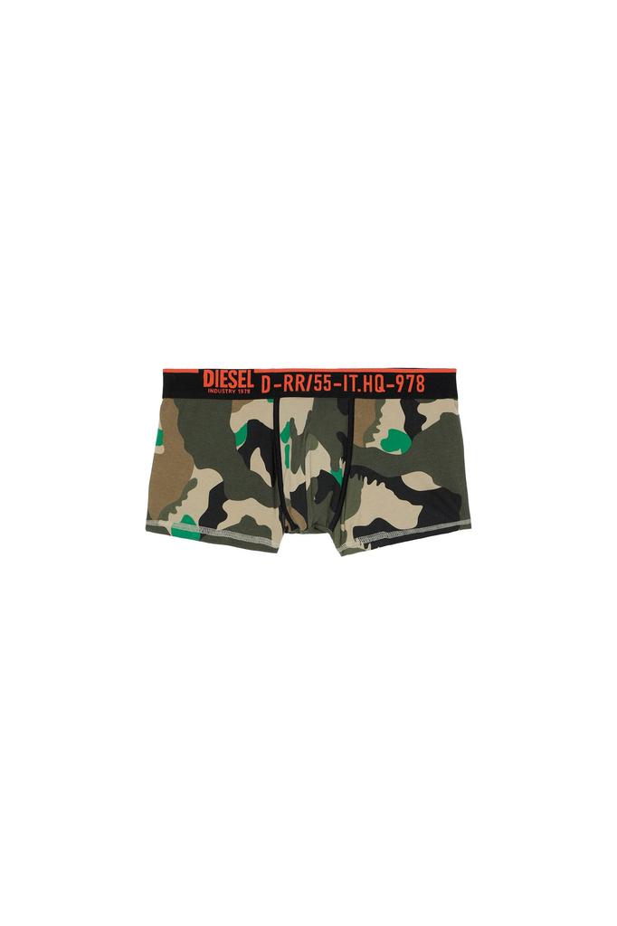 Diesel Men's Camouflage Boxer Shorts with Logo, Size S, Green Camouflage, 00SJ540AEAV, E2531