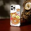 Cute R-Relax B-Bear Phone Case For iPhone17,16,15,14,13Pro Max,us,Soft Silicone Transparent Cover